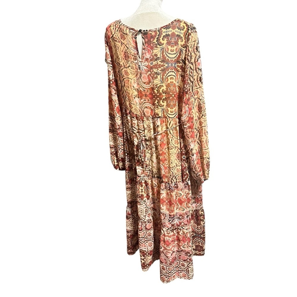 Knox Rose Multicolor Long Sleeve Dress - Picture 3 of 5